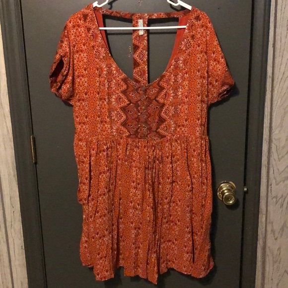 Free People Dresses & Skirts - Orange free people dress Free People Dresses & Skirts - Orange free people dress
